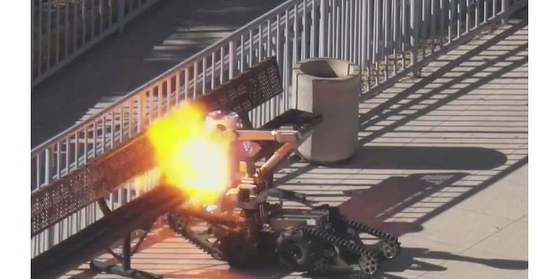 Explosive device found, detonated outside Torrance courthouse