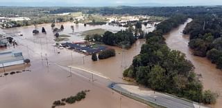 Town Tavern destroyed by Hurricane Helene flooding from Catawba River