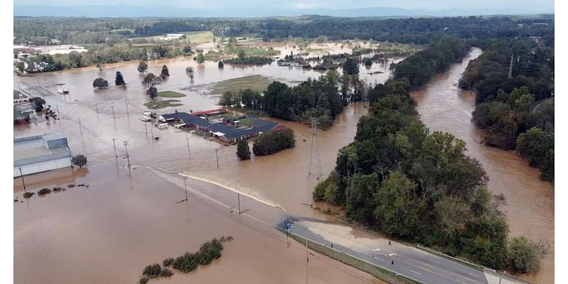 Town Tavern destroyed by Hurricane Helene flooding from Catawba River