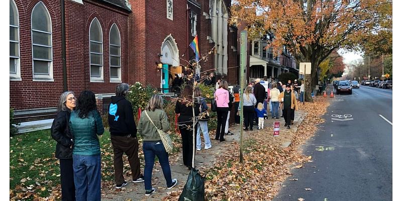 Scenes from the polls in Lancaster County, as officials warn of long lines, delayed results