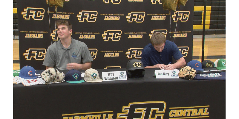 Farmville baseball’s Williford, May sign with UNCW