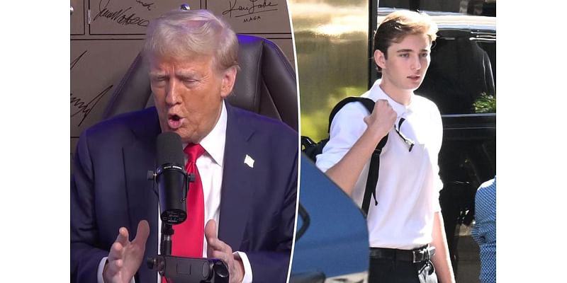 Donald Trump says ‘good-looking’ son Barron, 18, has never had a girlfriend: ‘Not sure he’s there yet’