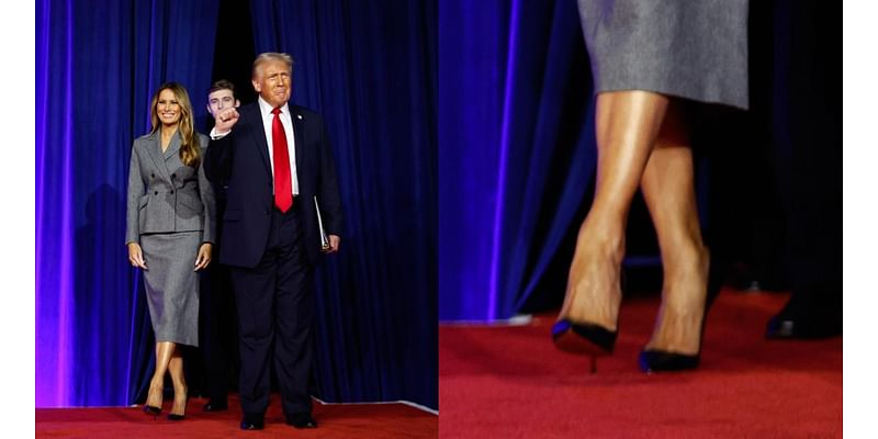 As Donald Trump Wins the White House, Incoming First Lady Melania’s Returns to the Spotlight in Her Trusted Louboutins