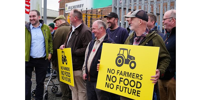 Farmers ‘worried about getting to next harvest’ stage protest over Budget plans