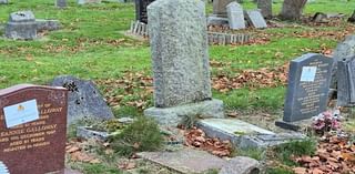 Gravestones covered with ‘disrespectful’ health and safety stickers by council