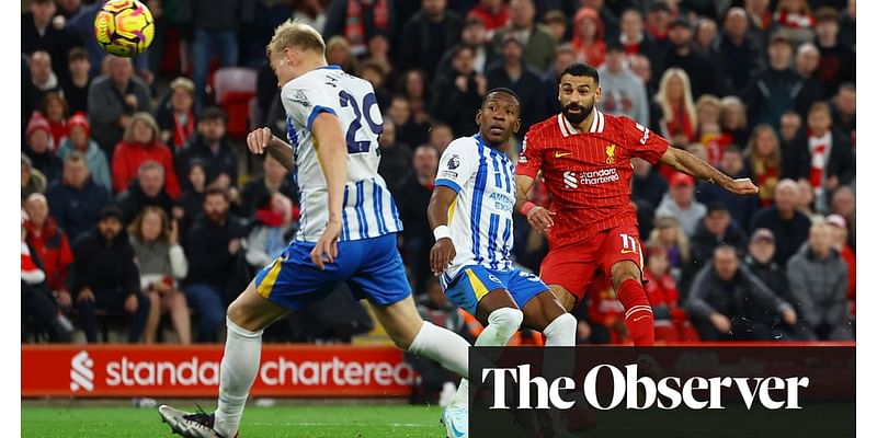 Liverpool back on top after Salah completes comeback win over Brighton