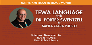 Dr. Porter Swentzell To Present On The Tewa Language Saturday, Nov. 16 At Mesa Public Library – Los Alamos Reporter