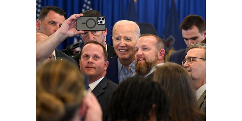 Biden visits Philadelphia to tout American Rescue Plan funding to save service workers’ pensions