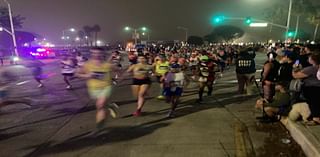 And they’re off and running! Long Beach Marathon’s throngs get early start today