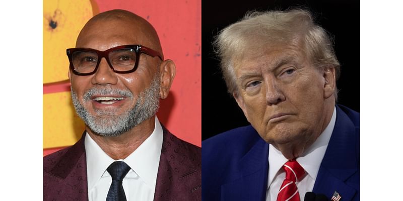 Dave Bautista roasts Donald Trump’s masculinity: “He wears more makeup than Dolly Parton”