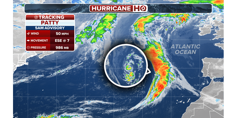 Subtropical Storm Patty springs to life in Northern Atlantic, set to soak the Azores