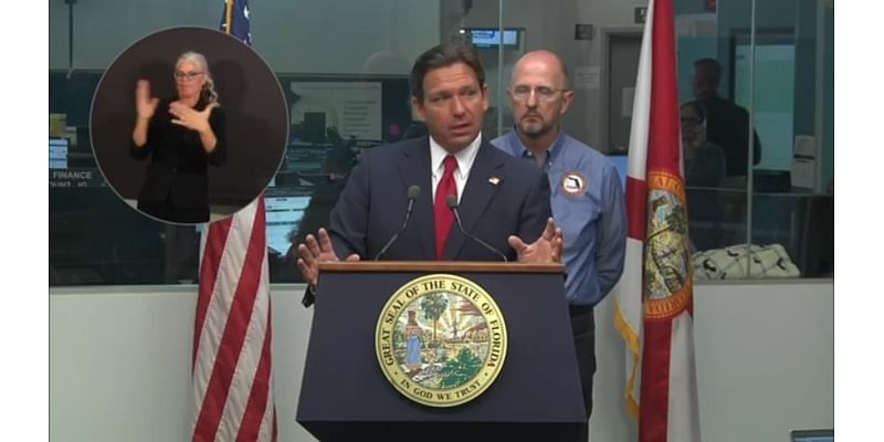 Gov. DeSantis speaks ahead of Hurricane Milton