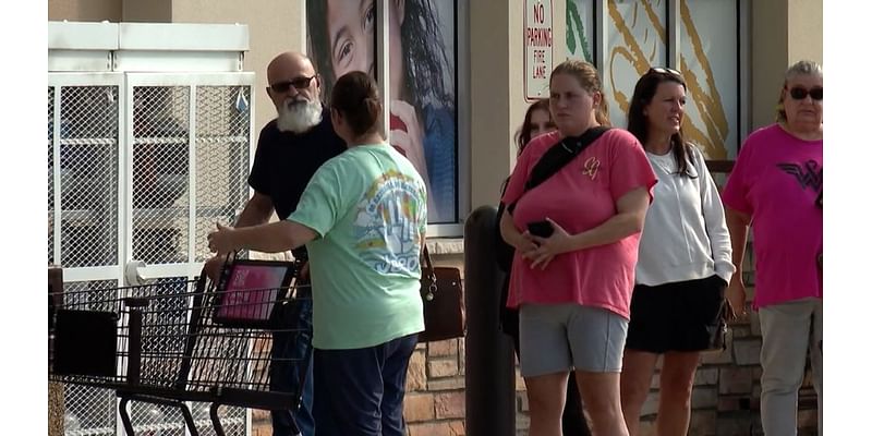 People in WNC without power, water drive to Shelby to stock up on essentials