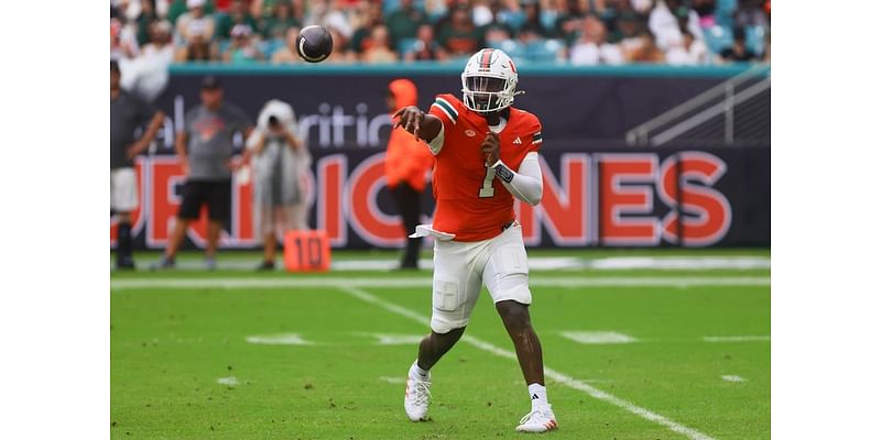 No. 8 Miami, QB Cam Ward bring prolific offense against South Florida