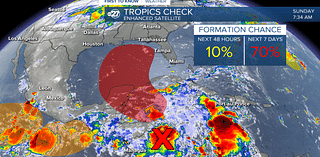 Tropics check: Moisture blob and the Gulf (09/22/2024)