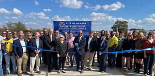 Monroe City officials celebrate completion of Phase One of Kansas Lane extension