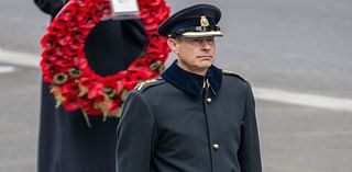 Prince Edward remembers 'all who have made the ultimate sacrifice' as he lays Remembrance Sunday wreath