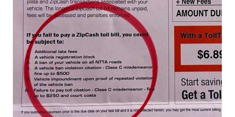 Texas driver receives toll bills for another car with fake plates – NBC 5 Dallas