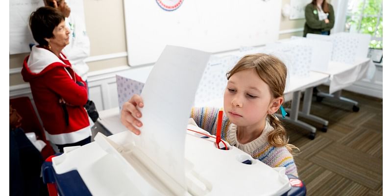 Forsyth School students learn about elections by voting for a new mascot