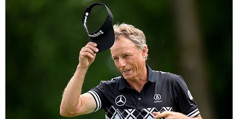 Emotional Bernhard Langer says goodbye, gives one more epic driver off the deck