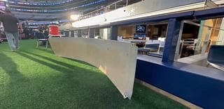 Piece of AT&T Stadium roof falls on to field