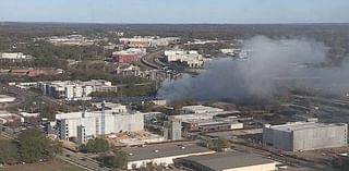 See billowing smoke from fire that threatened a Charlotte business Wednesday afternoon