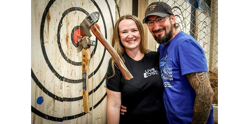 Couple finds ‘Zen’ through axe throwing, chasing a world title