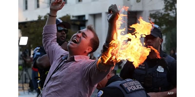 US Man Sets Himself On Fire As Thousands March To Mark Israel-Hamas War Anniversary