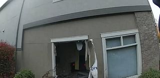 2-vehicle crash on Pacific Avenue sent 1 car deep into office building, Olympia police say