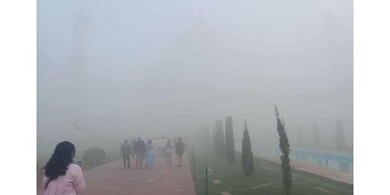 In Pics: Taj Mahal Disappears Behind Thick Blanket Of Smog