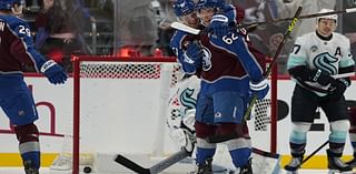 Lehkonen scores go-ahead goal in return from injury as Avalanche beat Kraken 6-3