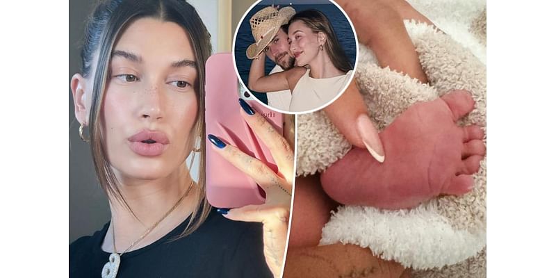 Hailey Bieber posts unfiltered selfie 4 weeks after welcoming son Jack Blues with Justin