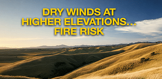 Windy conditions for some areas the next few days