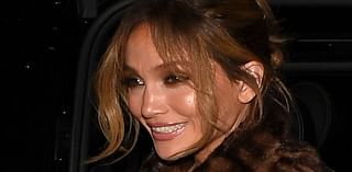 Jennifer Lopez puts on a leggy display in a black mini dress and fur coat amid Unstoppable press tour in London - as her divorce from Ben Affleck looms