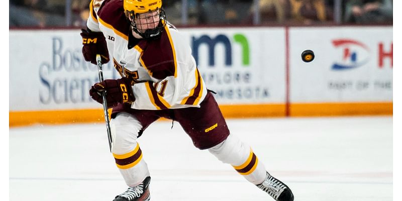 Gophers men’s hockey team rolls early, begins back-to-back series with victory over Minnesota Duluth