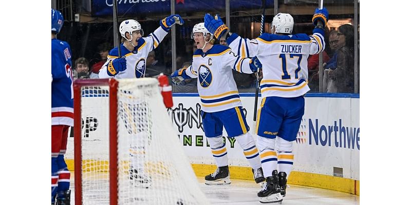 Sabres score 4 goals in second period, roll past Rangers