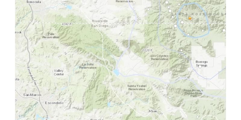 3.5-magnitude earthquake shakes Borrego Springs