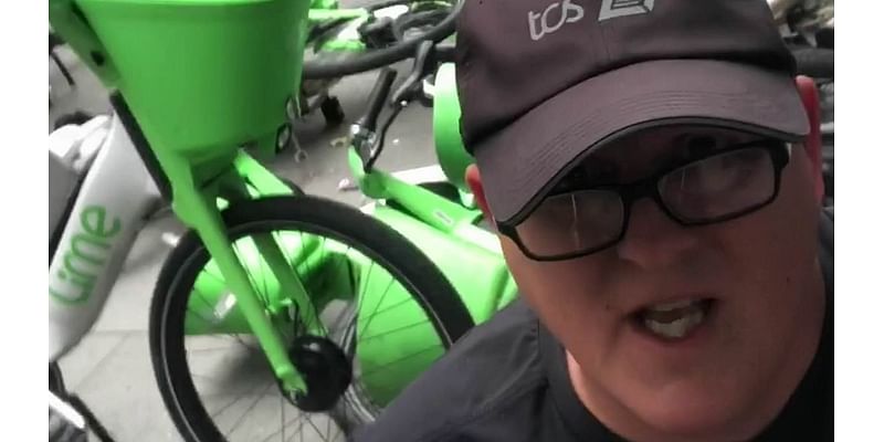 Disabled people 'are being put in danger' by Lime bikes dumped on dropped curbs across London