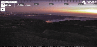 Brush fire burning at Camp Pendleton