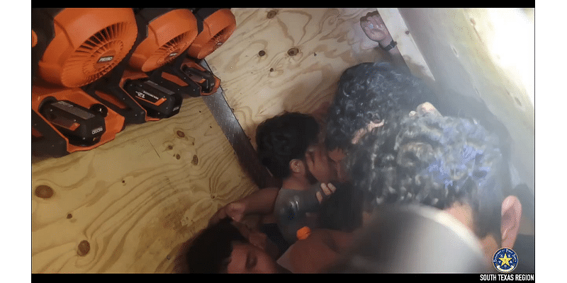 Texas DPS Troopers find 16 illegal immigrants inside trailer with false wall