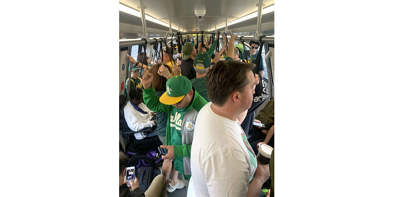 A's final Coliseum game delivers home run for BART with highest ridership since 2020