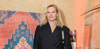 Sienna Miller's sister Savannah looks effortlessly stylish in black pinstripe suit as she attends fashion launch