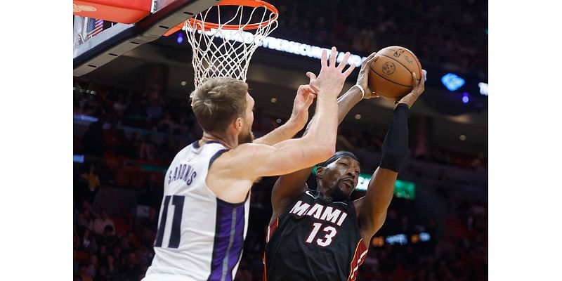 Sabonis’ putback with less than a second left lifts Kings past Heat, 111