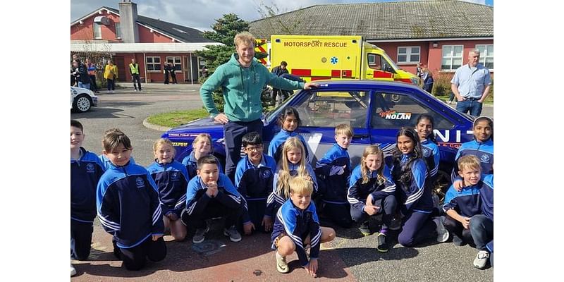 Engines rev at Wexford school as pupils get surprise visit from Motor Club