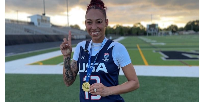 Tampa native Deliah Autry wins third flag football gold medal at international games