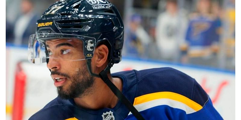 With parents in town, defenseman Pierre-Olivier Joseph re-enters Blues lineup