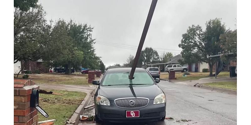 Couple finds 20ft beam smashed through car windshield