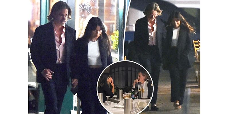 Chris Pine holds hands with mystery woman during date night in Portofino