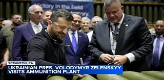 Ukraine's Zelenskyy visits Pennsylvania ammunition plant to thank workers and ask for more