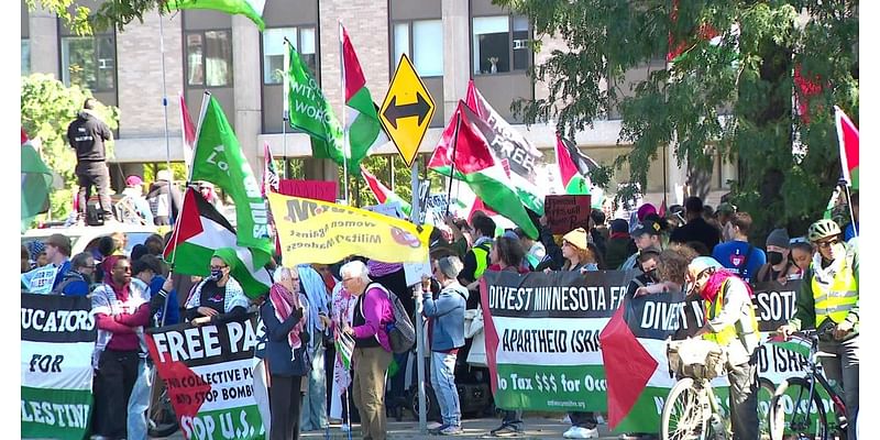 Hundreds take to Minneapolis streets in protest of Israel's war in Gaza